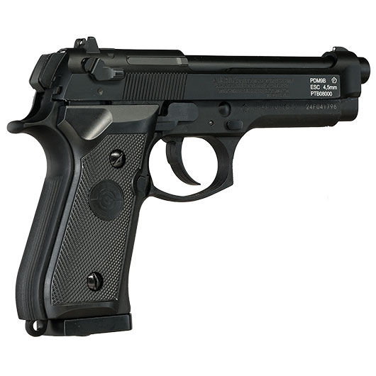 Crosman PDM9B CO2 Luftpistole Kal. 4,5mm BB / Diabolo mit Metallschlitten Blowback schwarz Bild 6