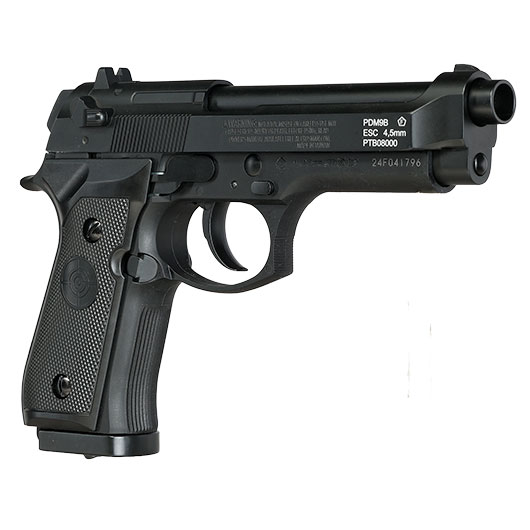 Crosman PDM9B CO2 Luftpistole Kal. 4,5mm BB / Diabolo mit Metallschlitten Blowback schwarz Bild 9