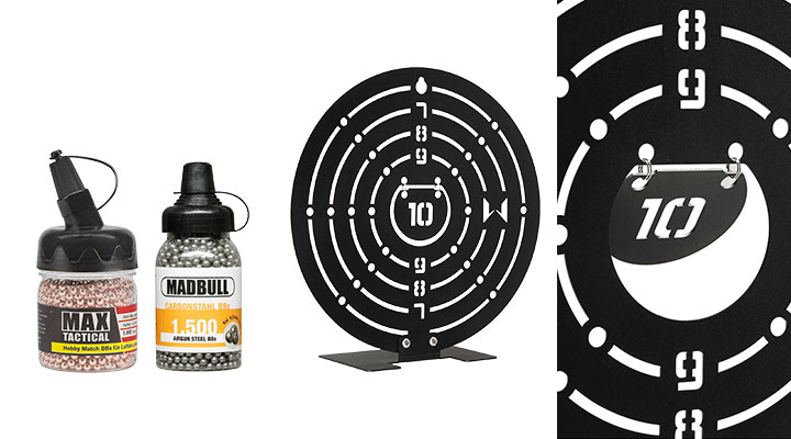 SET APS M4A1 Carbine S-EAG Luftgewehr 4,5 mm BB mit WoSport Training Target und 2500 Stahl BBs Bild 11
