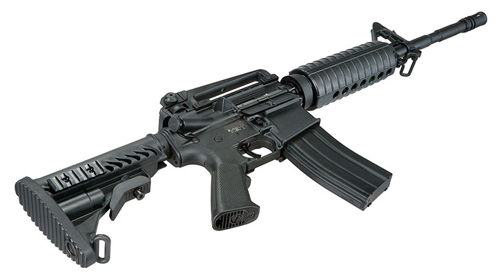 SET APS M4A1 Carbine S-EAG Luftgewehr 4,5 mm BB mit WoSport Training Target und 2500 Stahl BBs Bild 6