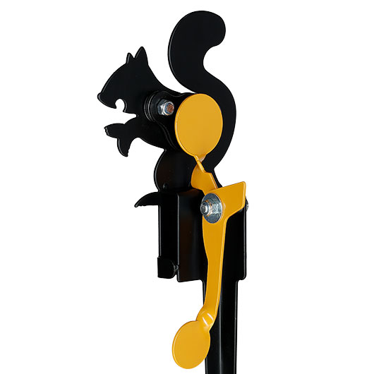 Remington Hit & Reset Klappziel Eichh�rnchen aus Stahl mit Schuss-R�ckstellung schwarz Bild 6