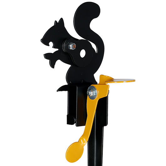 Remington Hit & Reset Klappziel Eichh�rnchen aus Stahl mit Schuss-R�ckstellung schwarz Bild 7
