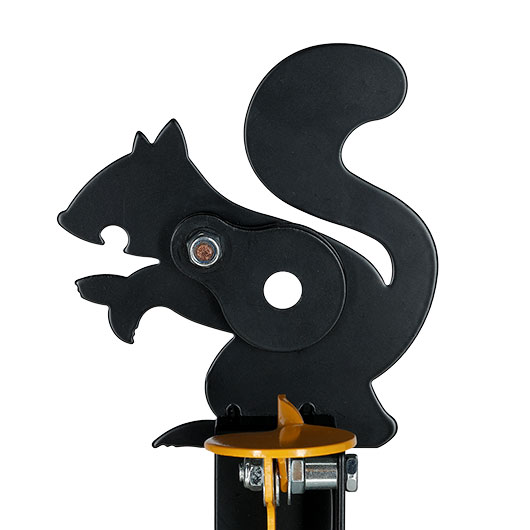 Remington Hit & Reset Klappziel Eichh�rnchen aus Stahl mit Schuss-R�ckstellung schwarz Bild 8