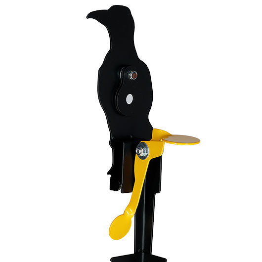 Remington Hit & Reset Klappziel Kr�he aus Stahl mit Schuss-R�ckstellung schwarz Bild 7