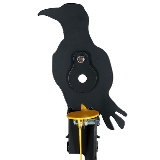 Remington Hit & Reset Klappziel Kr�he aus Stahl mit Schuss-R�ckstellung schwarz Bild 8