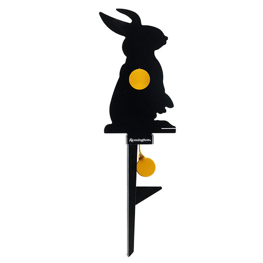 Remington Hit & Reset Klappziel Hase aus Stahl mit Schuss-R�ckstellung schwarz