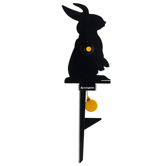 Remington Hit & Reset Klappziel Hase aus Stahl mit Schuss-R�ckstellung schwarz Bild 1