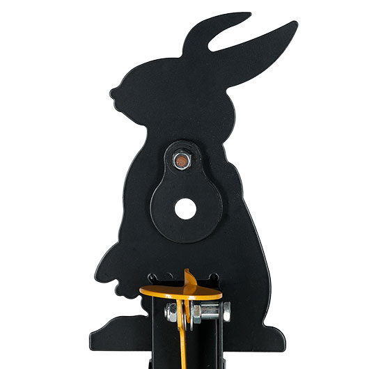 Remington Hit & Reset Klappziel Hase aus Stahl mit Schuss-R�ckstellung schwarz Bild 8