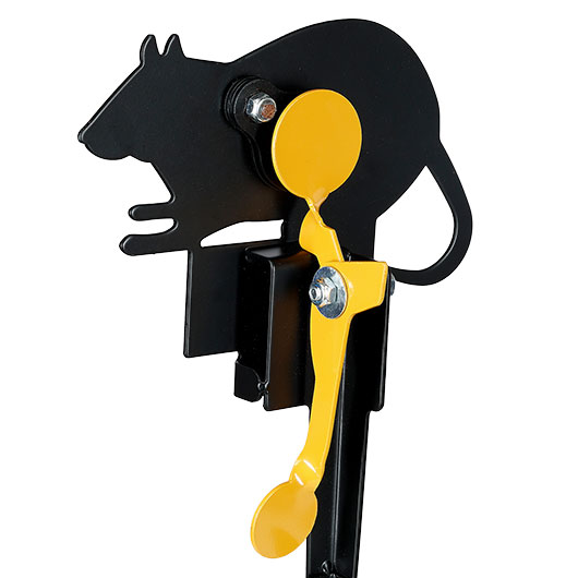Remington Hit & Reset Klappziel Ratte aus Stahl mit Schuss-R�ckstellung schwarz Bild 6