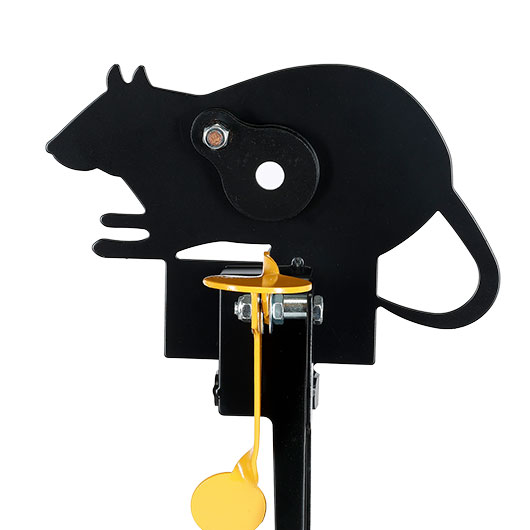 Remington Hit & Reset Klappziel Ratte aus Stahl mit Schuss-R�ckstellung schwarz Bild 8