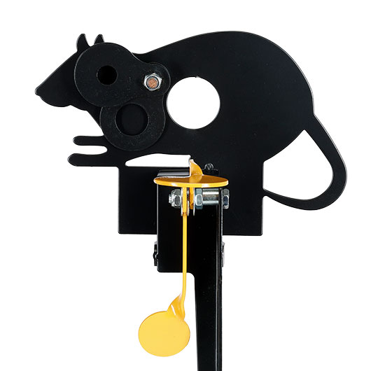 Remington Hit & Reset Klappziel Ratte aus Stahl mit Schuss-R�ckstellung schwarz Bild 9
