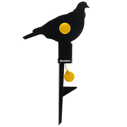 Remington Hit & Reset Klappziel Taube aus Stahl mit Schuss-R�ckstellung schwarz