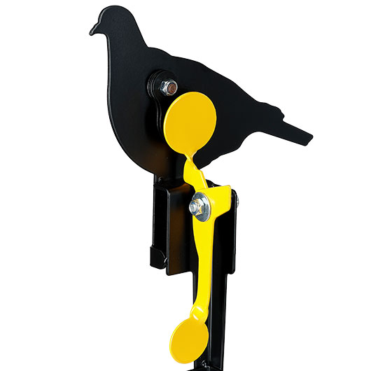 Remington Hit & Reset Klappziel Taube aus Stahl mit Schuss-R�ckstellung schwarz Bild 6