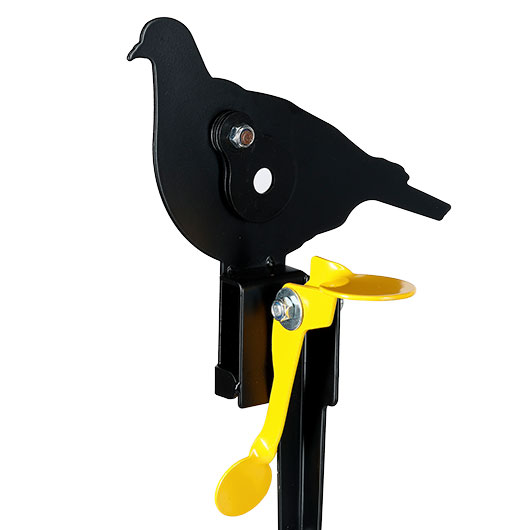 Remington Hit & Reset Klappziel Taube aus Stahl mit Schuss-R�ckstellung schwarz Bild 7