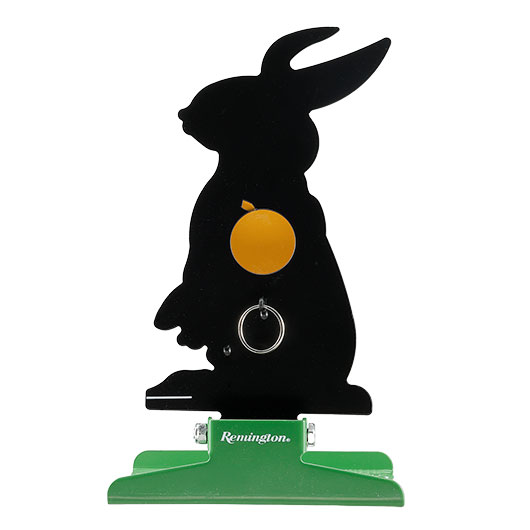 Remington Pull To Reset Klappziel Hase aus Stahl mit Seilzug-R�ckstellung schwarz