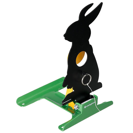Remington Pull To Reset Klappziel Hase aus Stahl mit Seilzug-R�ckstellung schwarz Bild 5