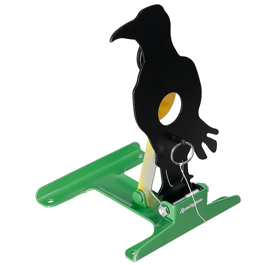 Remington Pull To Reset Klappziel Kr�he aus Stahl mit Seilzug-R�ckstellung schwarz Bild 5
