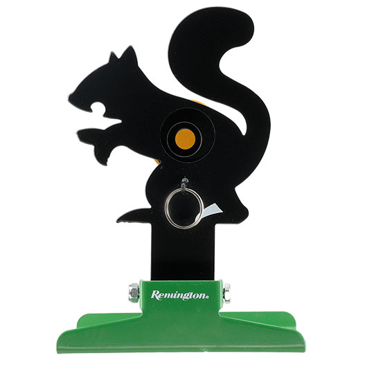 Remington Pull To Reset Klappziel Eichh�rnchen aus Stahl mit Seilzug-R�ckstellung schwarz Bild 1