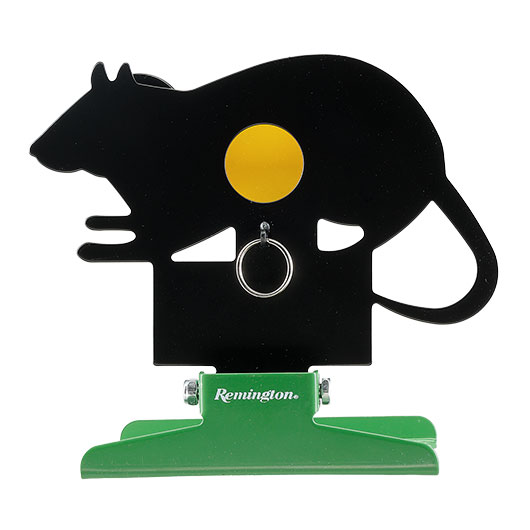 Remington Pull To Reset Klappziel Ratte aus Stahl mit Seilzug-R�ckstellung schwarz