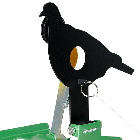 Remington Pull To Reset Klappziel Taube aus Stahl mit Seilzug-R�ckstellung schwarz Bild 3