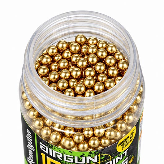 Remington Plated Solid-Steel Stahl-BBs Kal. 4,5 mm 1500er Schnelllader goldfarben Bild 4