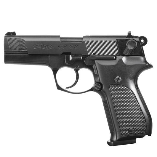 Walther CP88 4 Zoll CO2 Luftpistole 4,5mm (.177) Diabolo schwarz brüniert