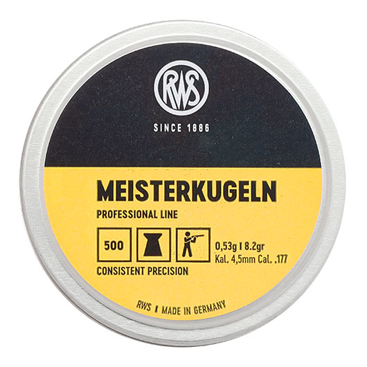 RWS Flachkopf-Diabolos Meisterkugeln 4,5mm 500 Stck Bild 4