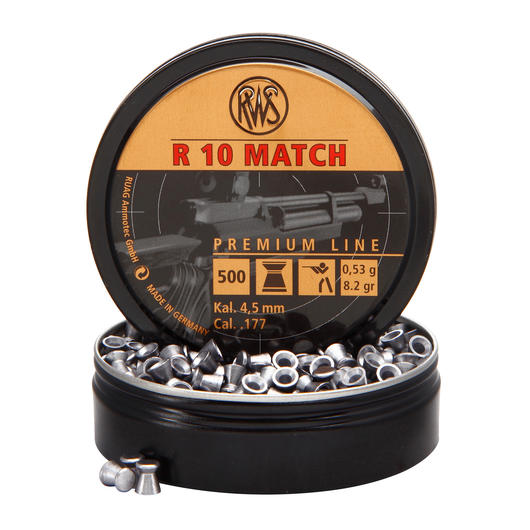 RWS Flachkopf-Diabolos R 10 Match 4,5mm 500 Stck