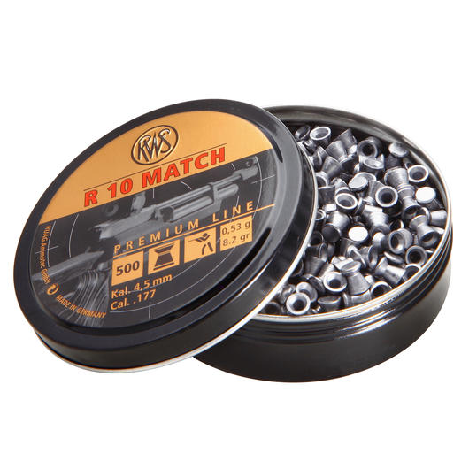 RWS R 10 Match Flachkopf-Diabolos 4,5mm 500 Stck Bild 2