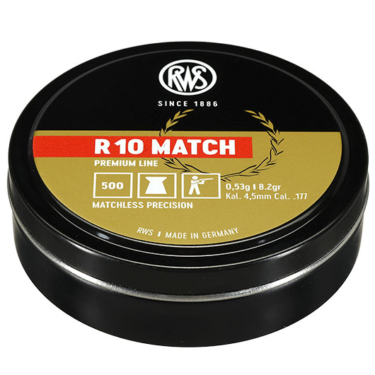 RWS R 10 Match Flachkopf-Diabolos 4,5mm 500 St�ck Bild 1