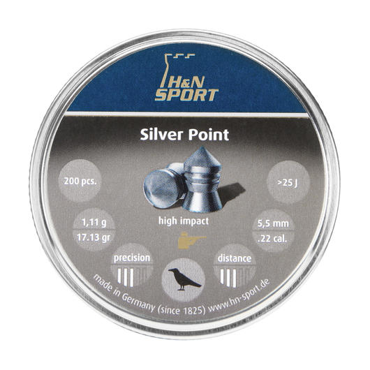 H&N Spitzkopf-Diabolos Silver Point 5,5mm 200 Stck Bild 3