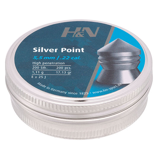 H&N Spitzkopf-Diabolos Silver Point 5,5mm 200 Stck Bild 1
