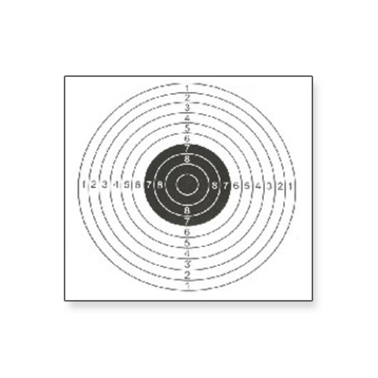 Zielscheiben für Luftdruckwaffen 14x14 cm 100 Stück