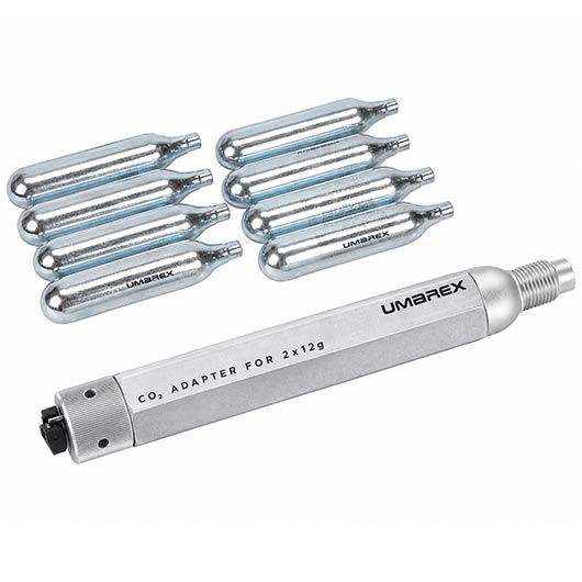 Umarex 88g CO2-Adapter Set f�r 2x 12g CO2-Kapseln - Set inkl. 8 12g Kapseln
