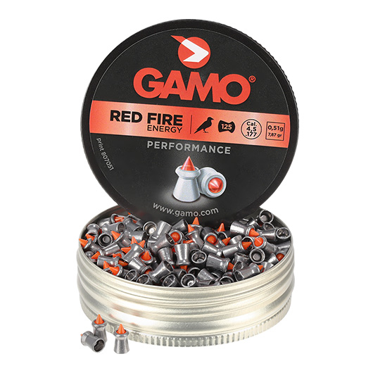 Gamo Spitzkopf-Diabolos Red Fire Polymerspitze 4,5mm 125 Stck