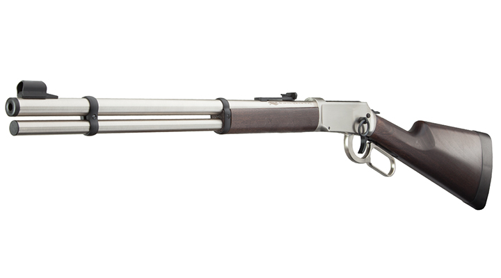 Walther Lever Action Steel Finish CO2 Unterhebelspanner Luftgewehr 4,5mm Stahloptik Holzschaft Bild 1