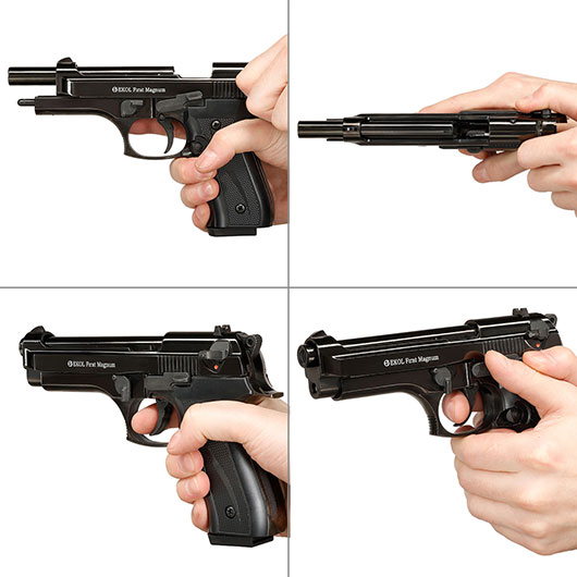 Ekol Firat Magnum Schreckschuss Pistole Kal. 9mm P.A.K. br�niert - B-WARE Bild 10