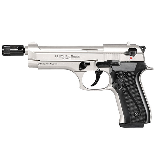 Ekol Firat Magnum Schreckschuss Pistole Kal. 9mm P.A.K. nickel - B-WARE Bild 10