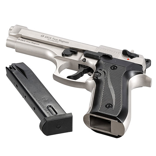 Ekol Firat Magnum Schreckschuss Pistole Kal. 9mm P.A.K. nickel - B-WARE Bild 6