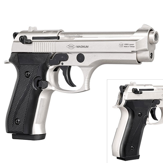 Ekol Firat Magnum Schreckschuss Pistole Kal. 9mm P.A.K. nickel - B-WARE Bild 9