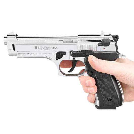 Ekol Firat Magnum Schreckschuss Pistole Kal. 9mm P.A.K. chrom - B-WARE Bild 5