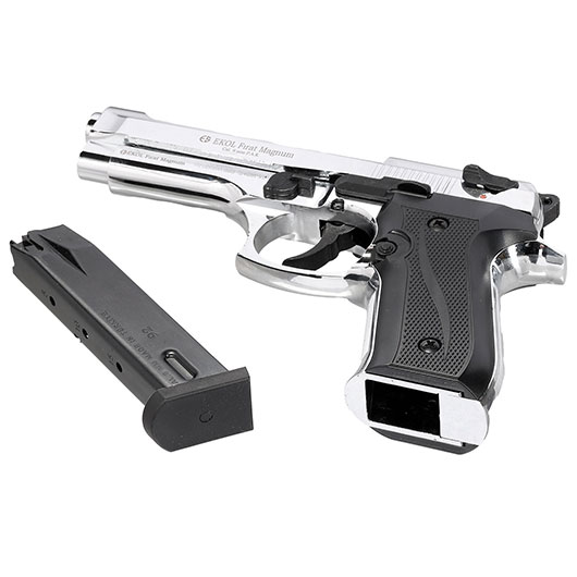 Ekol Firat Magnum Schreckschuss Pistole Kal. 9mm P.A.K. chrom - B-WARE Bild 6