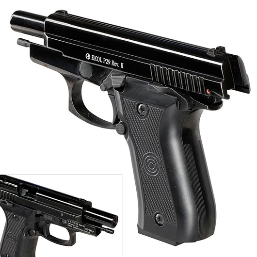 Ekol P29 Rev. II Schreckschuss Pistole Kal. 9 mm P.A.K. br�niert - B-WARE Bild 8