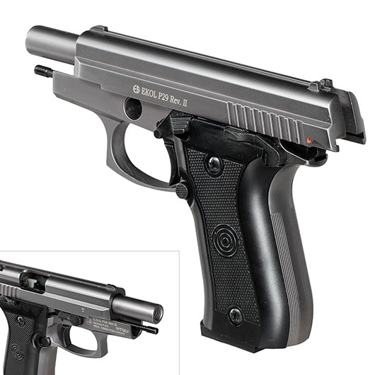 Ekol P29 Rev. II Schreckschuss Pistole Kal. 9 mm P.A.K. titan - B-WARE Bild 8