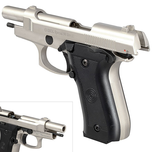 Ekol Special 99 Rev. II Schreckschuss Pistole Kal. 9 mm P.A.K. vernickelt - B-WARE Bild 8