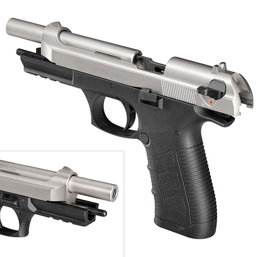 Ekol P92 Magnum Schreckschuss Pistole Kal. 9mm P.A.K. nickel - B-WARE Bild 8