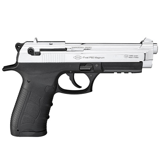 Ekol P92 Magnum Schreckschuss Pistole Kal. 9mm P.A.K. chrom - B-WARE Bild 3