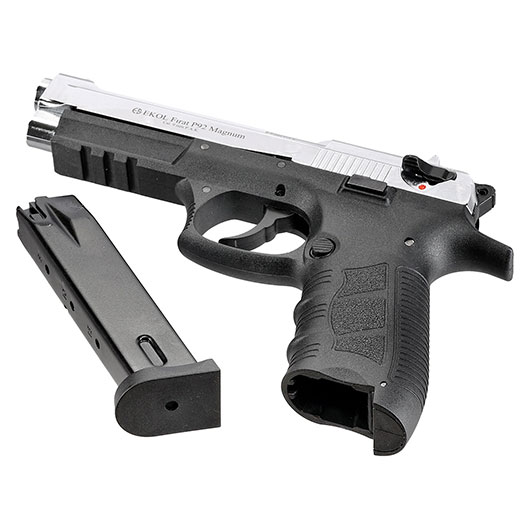 Ekol P92 Magnum Schreckschuss Pistole Kal. 9mm P.A.K. chrom - B-WARE Bild 6