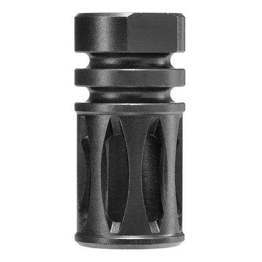 ICS M4 / M16 Birdcage Stahl Flash-Hider schwarz 14mm- Bild 2