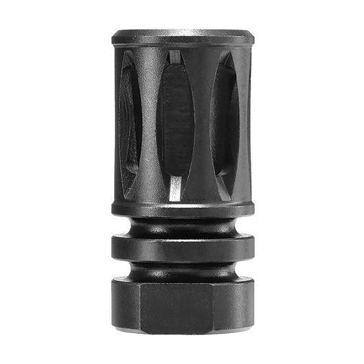 ICS M4 / M16 Birdcage Stahl Flash-Hider schwarz 14mm- Bild 4